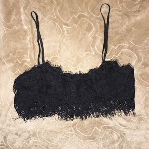 Black bralette zipper